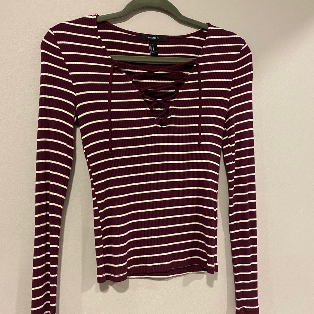 Lace up shirt